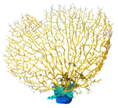Искусственный коралл для аквариума Горгонария, 30х25 см K412 No Brand