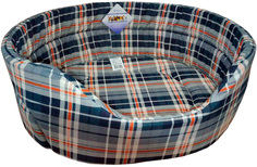 Лежак для собак Бобровый Дворик Лагуна с бортиком № 3, 50 х 43 х 18 см
