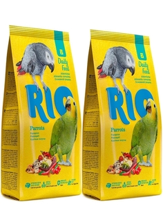 Корм для крупных попугаев RIO PARROTS, 2 шт по 500 г