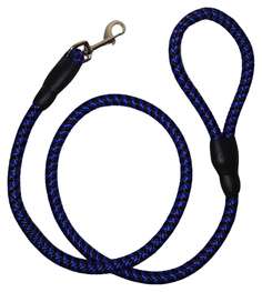 Поводок для собак Keyprods, нейлон, 1,2 см x 12 м, сине-черный