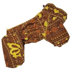 Комбинезон для собак FOR MY DOGS коричневый флис для мальчиков, FW728-2019 M (18)