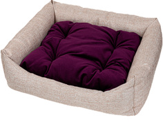 Лежак для собак и кошек Xody Люкс Violet № 6 флок, 100 х 90 х 28 см
