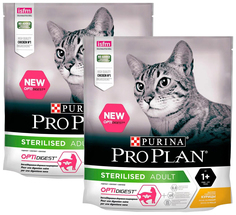 Сухой корм для кошек Pro Plan Cat Optidigest Sterilised Chicken с курицей, 2 шт по 400 г