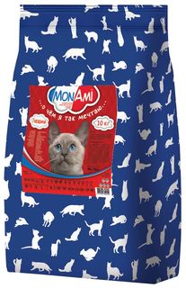 Сухой корм для кошек MonAmi говядина 2 шт по 10 кг