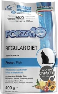 Сухой корм для кошек Forza10 Regular Diet при аллергии рыба 2 шт по 400 гр