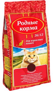 Сухой корм для кошек Родные корма телятина 6 шт по 2,045 кг