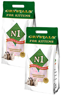 Наполнитель туалетов для котят №1 Crystals For Kittens силикагелевый, 2 шт по 5 л N1