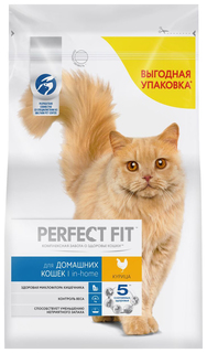 Сухой корм для кошек Perfect Fit In-Home курица, 2 шт по 2,5 кг