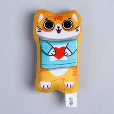 Игрушка для кошек Пушистое счастье Кошак с мятой из текстиля, 12 x 7,5 см