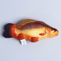 Игрушка для кошек Пушистое счастье Рыба с мятой из текстиля, 18,3 x 8 см