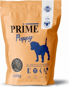 Сухой корм PRIME PUPPY SMALL для щенков всех пород 2-12 мес. с ягненком, 500г P.R.I.M.E.