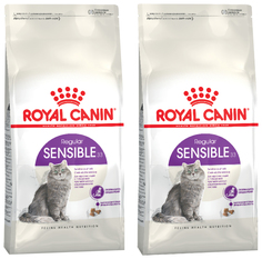 Сухой корм для кошек Royal Canin Sensible 33, 2 шт по 200 г