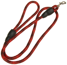 Поводок для собак Пижон Волна 1 x 120 см черно-красный
