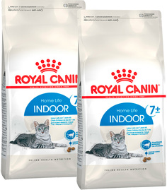 Сухой корм для кошек Royal Canin Indoor 7+, для пожилых, 2 шт по 0,4 кг