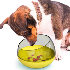 Миска для кошек и собак Pets & Friends 19 х 19 х 14,4 см, желтый