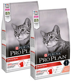 Сухой корм для кошек Pro Plan Cat Adult Salmon с лососем, 2 шт по 1,5 кг