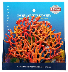 Коралл для аквариума Fauna International 19х3,5х17 см красный