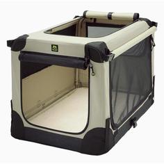Переноска Maelson тканевая клетка кемпер Soft Kennel 52x33x33 серо-кремовый No Brand