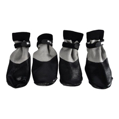 Обувь для собак Homepet, 11х5,3 см, размер L, черный, серый