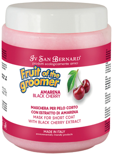 Маска Iv San Bernard Fruit of the Groomer Black Cherry для короткой шерсти, 1 л