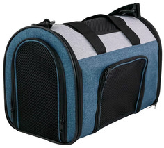 Сумка-переноска для животных Не Один Дома Bag 25x40x30см см сине-серая