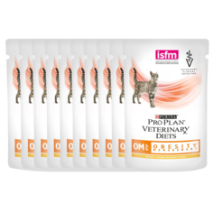 Влажный корм для кошек Purina Pro Plan с курицей, 10 шт по 85 г