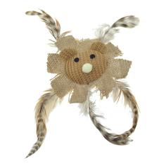 Игрушка для кошек Chomper Natural Лев с перьями и кошачьей мятой
