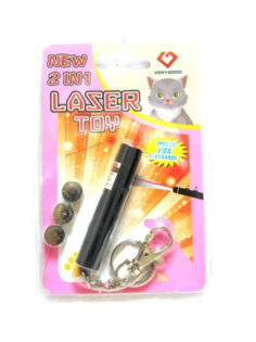Игрушка для кошек со светящимся LED-лучом Laser Toy, чёрный No Brand