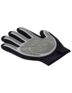 Перчатка силиконовая для животных ZooOne с шипами серая