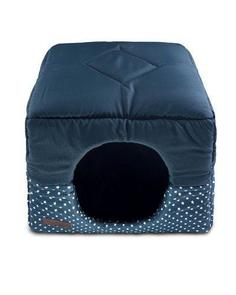 Лежанка для собак Freep Домик Cube, складной, серая, 45 х 45 х 45 см