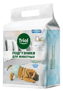 Подгузники для собак Triol, размер M, 12 шт