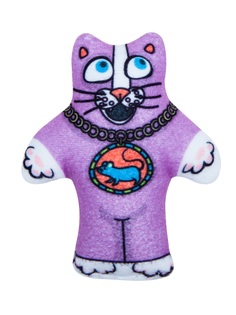 Игрушка для кошек Антицарапки Мурчащий кот с валерианой, 11см