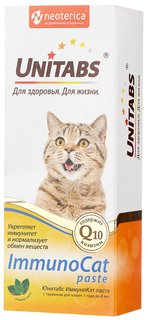 Витаминный комплекс Unitabs ImmunoCat для кошек от 1 до 8 лет с таурином, паста, 120 мл