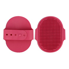 Щетка-рукавица Lady Pink Basic для мытья животных, розовая