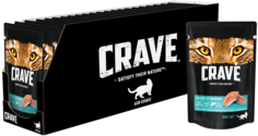 Влажный корм для кошек Crave Лосось, 30шт по 70г