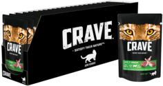 Влажный корм для кошек Crave Ягненок, 30шт по 70г