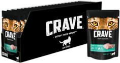 Влажный корм для кошек Crave Кролик, 30шт по 70г