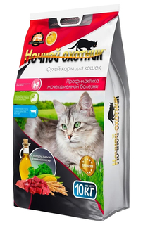 Сухой корм для кошек Ночной охотник профилактика мочекаменной болезни 10 кг