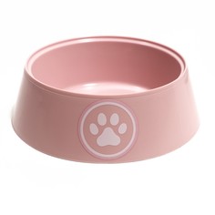 Миска для кошек ZOO PLAST Лекси 14,5 x 14,5 x 4 см, розовая, 0,3 л