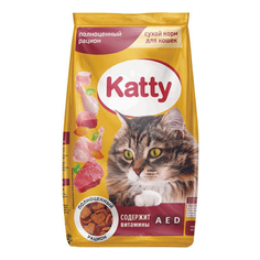 Сухой корм для кошек Katty курица и говядина, 800 г