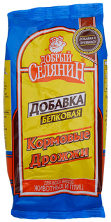 Дрожжи кормовые Добрый селянин белковая кормосмесь, для животных и птиц, 500 г No Brand