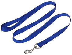 Поводок 120 х 2 см, полиэстер, синий Пижон