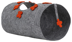 Туннель для кошек, с игрушкой, 45 х 25 см из войлока No Brand