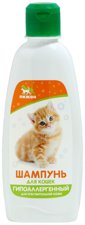 Шампунь для кошек Пижон, гипоаллергенный, для чувствительной кожи, 250 мл