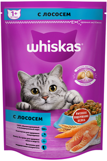 Сухой корм WHISKAS для кошек «Подушечки с паштетом. Лосось» 9 шт по 350г