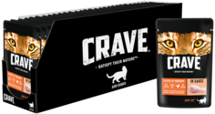 Корм консервированный CRAVE для взрослых кошек с курицей в соусе, 30 шт по 70г