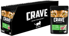 Корм консервированный CRAVE для взрослых кошек с ягнёнком в соусе, 30 шт по 70г
