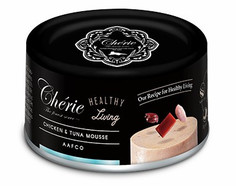 Влажный корм для кошек Pettric Cherie Healthy Living мусс из курицы и тунца - 80 г х 24 шт