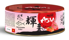 Влажный корм для кошек Prime Asia тунец с лососем в желе, в консервах - 85 г х 24 шт P.R.I.M.E.
