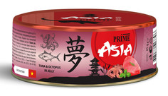 Влажный корм для кошек Prime Asia тунец с осьминогом в желе, в консервах - 85 г х 24 шт P.R.I.M.E.